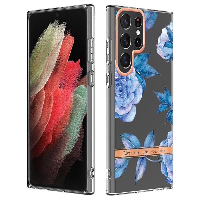 Custodia In Tpu Per Samsung Galaxy S22 Ultra 5g Serie Flower Custodia In Tpu Per Samsung Galaxy S22 Ultra 5g Serie Flower