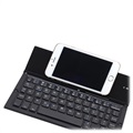 Foldable Bluetooth Keyboard and Desktop Holder - Black