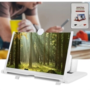 Amplificatore per schermo pieghevole / supporto per telefono - Bianco