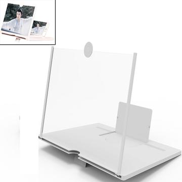 Amplificatore per schermo pieghevole / supporto per telefono - Bianco