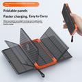 Power bank solare pieghevole con ricarica wireless da 20000mAh - Arancione / Nero