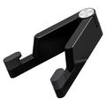 Supporto telefonico pieghevole in lega di alluminio per smartphone/tablet 4-7" - Nero