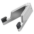 Supporto telefonico pieghevole in lega di alluminio per smartphone/tablet 4-7" - Argento