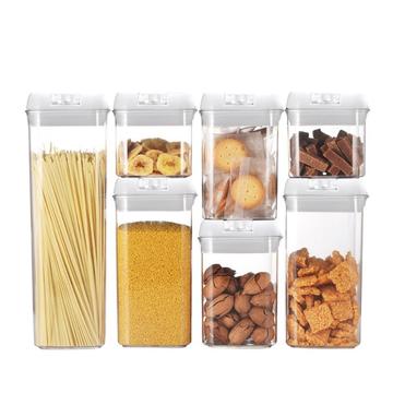 Contenitori per alimenti - 500ml, 800ml, 1200ml, 1900ml - 7 pezzi - Bianco
