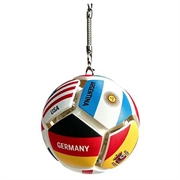 Portachiavi antistress con bandiere nazionali da calcio - Pallina antistress da calcio - 12 bandiere nazionali