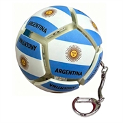 Portachiavi antistress a forma di bandiera nazionale di calcio - Pallina antistress da calcio - Argentina