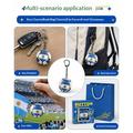 Portachiavi antistress a forma di bandiera nazionale di calcio - Pallina antistress da calcio - Argentina