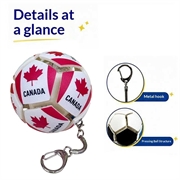 Portachiavi antistress a forma di bandiera nazionale da calcio - Pallina antistress da calcio - Canada