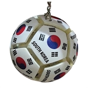 Portachiavi antistress a forma di bandiera della nazionale di calcio - Pallina antistress da calcio - Corea
