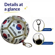 Portachiavi antistress a forma di bandiera della nazionale di calcio - Pallina antistress da calcio - Corea