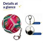 Portachiavi antistress a forma di bandiera del Portogallo - Pallina antistress da calcio - Portogallo