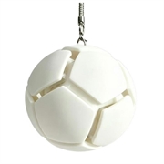Portachiavi antistress con bandiera nazionale da calcio - Pallina antistress da calcio - Bianco