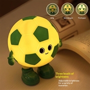 Lampada da notte RGB per bambini a tema calcio con 3 livelli di luminosità - Verde / Giallo