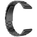 Garmin QuickFit 26mm / Garmin Fenix 7X / 7X Pro / 6X cinturino in acciaio inossidabile con 3 perline