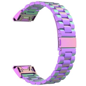 Garmin QuickFit 26mm / Garmin Fenix 7X / 7X Pro / 6X cinturino in acciaio inossidabile con 3 perline - Multicolore
