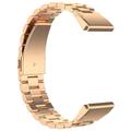 Garmin QuickFit 26mm / Garmin Fenix 7X / 7X Pro / 6X Cinturino in acciaio inossidabile con 3 perline - Oro rosa