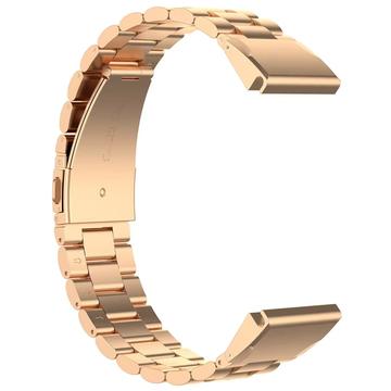 Garmin QuickFit 26mm / Garmin Fenix 7X / 7X Pro / 6X Cinturino in acciaio inossidabile con 3 perline - Oro rosa