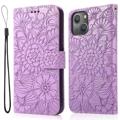 Custodia a Portafoglio Flowers per iPhone 14 - Viola