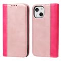 Custodia a Portafoglio Elegance Series per iPhone 14 Plus - Rosa Oro / Rosa Neon
