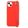 Custodia in TPU con Cinturino Candy Color per iPhone 14 Plus - Rossa