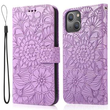 Custodia a Portafoglio Flowers per iPhone 14 Plus