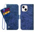 Custodia a Portafoglio con Portacarte Girevole per iPhone 14 Plus - Blu