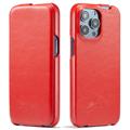 Custodia Flip Verticale Fashion per iPhone 14 Pro Max - Rossa