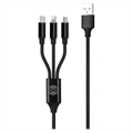 Cavo di Ricarica USB Intrecciato Forever 3 in 1 - 1.2m