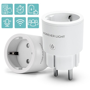 Forever Light FLSP10B Spina intelligente WiFi con controllo tramite app - 240V, 10A