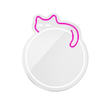 Luce LED al neon a specchio Forever Light - Gatto che dorme