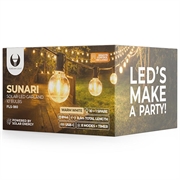 Ghirlanda LED solare Forever Light SUNARI FLS-180 - Telecomando, batteria da 1800mAh - 8.5m - 11 pezzi.