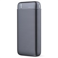 Mini Power Bank Veloce 10000mAh - 2x USB - Nero