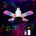 Lampada da soffitto RGB a quattro foglie con altoparlante Bluetooth e telecomando - E27 - Cielo stellato