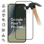 Google Pixel 11 Pro Fold Protezione dello schermo in vetro temperato a copertura totale - 9H - Bordo nero