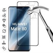 Huawei Mate 80 Protezione dello schermo in vetro temperato a copertura totale - 9H - Bordo nero