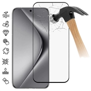 Pellicola salvaschermo in vetro temperato a Copertura Totale per Huawei Pura 70 - Bordo Nero