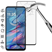Pellicola salvaschermo in vetro temperato a Copertura Totale per Motorola Moto G45 - Bordo Nero