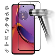Pellicola Salvaschermo in Vetro Temperato a Copertura Totale per Motorola Moto G84 - Bordo Nero