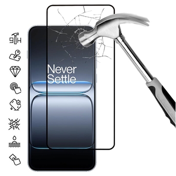 OnePlus Ace 5 Ultra/Nord 5 Protezione dello schermo in vetro temperato a copertura totale - 9H - Bordo nero