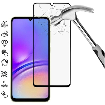 Pellicola salvaschermo in vetro temperato a Copertura Totale per Samsung Galaxy A06 - Bordo Nero