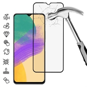 Samsung Galaxy A08 Protezione dello schermo in vetro temperato a copertura totale - 9H - Bordo nero