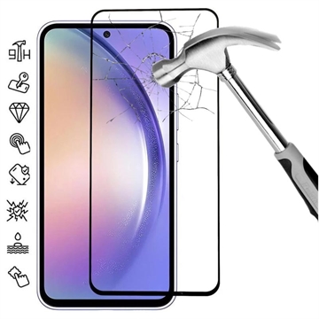 Pellicola salvaschermo in vetro temperato a Copertura Totale per Samsung Galaxy A55 - Bordo Nero