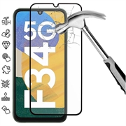Pellicola salvaschermo in vetro temperato a Copertura Totale per Samsung Galaxy F34 - Bordo Nero