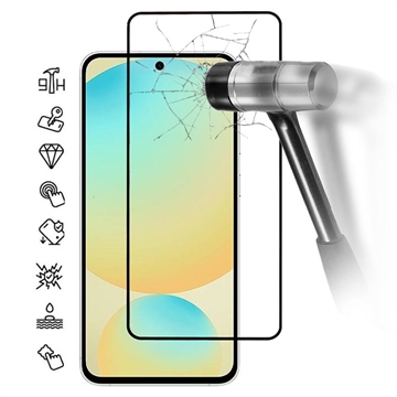 Samsung Galaxy S25 FE Protezione dello schermo in vetro temperato a copertura totale - 9H - Bordo nero