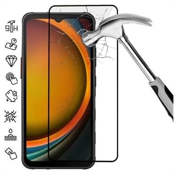 Pellicola salvaschermo in vetro temperato a Copertura Totale per Samsung Galaxy Xcover7 - Bordo Nero