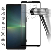 Pellicola salvaschermo in vetro temperato a Copertura Totale per Sony Xperia 10 VI - Bordo Nero