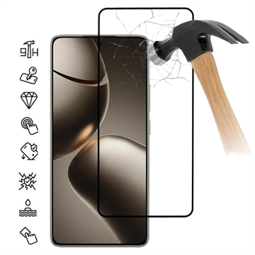 Xiaomi 15T/15T Pro Protezione dello schermo in vetro temperato a copertura totale - 9H - Bordo nero