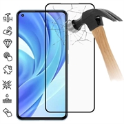 Pellicola salvaschermo in vetro temperato - 9H - a Copertura Totale per Xiaomi Mi 11 Lite 5G - Bordo Nero