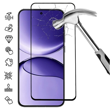 Xiaomi Redmi K80 Ultra Protezione dello schermo in vetro temperato a copertura totale - 9H - Bordo nero