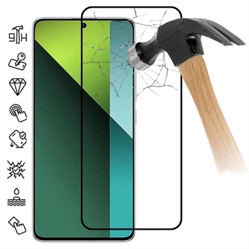 Pellicola salvaschermo in vetro temperato a Copertura Totale per Xiaomi Redmi Note 13 Pro+ - Bordo Nero